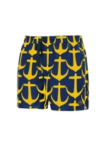 Pánske plavkové kraťasy Happy Self SM29-21 tm..modrá-vzor - Self