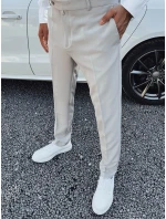 Pánske elegantné nohavice svetlo šedé FashionStreet UX4291