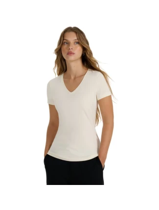 Dámske tričko 4F F2969 krémová 4FWAW25TTSHF2969 12S