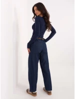 Nohavice D80038BB62630D311 navy blue