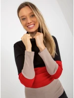 Blúzka RV BZ 8465 1.02P čierno-béžová