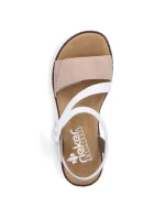 Pohodlné kombinované sandále Rieker W RKR678 Pohodlné kombinované sandále Rieker W RKR678