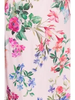 S405 Zavinovacie maxi šaty s potlačou - model 1