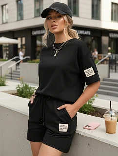 Dámsky čierny set FashionStreet AY1192