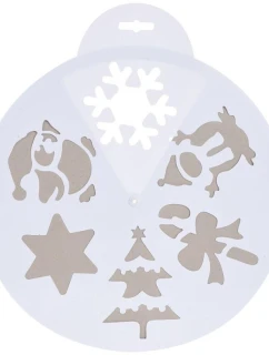 ŠABLÓNA NA UMELÝ SNEH 30CM 6 VZOROV