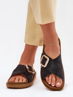 Dámske sandále s prackou Inblu ED000025 Black