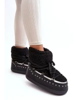 Dámske snehové topánky model 188648 Black - SEASTAR