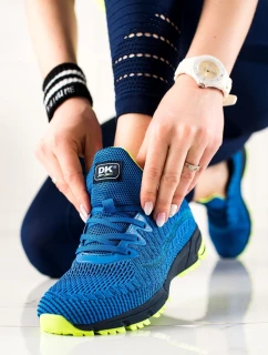 Krásne modré tenisky dámske bez podpätku