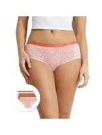 Dámske bavlnené nohavičky 3 ks DIM LES POCKETS COTTON BOXER 3x - DIM - off white
