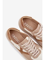Dámske semišové kožené tenisky Zazoo N1108S5 beige Dámske semišové kožené tenisky Zazoo N1108S5 beige