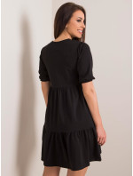 RUE PARIS Čierne oversized šaty