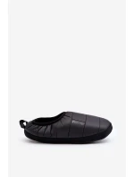 Męskie Wsuwane Ocieplane Kapcie Czarne Big Star KK174363