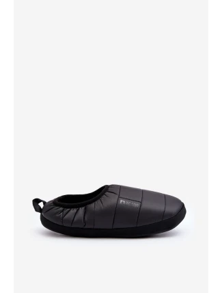 Męskie Wsuwane Ocieplane Kapcie Czarne Big Star KK174363