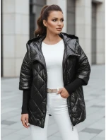 Dámska prechodná prešívaná bunda oversize PUFFILOF black FashionStreet TY4855