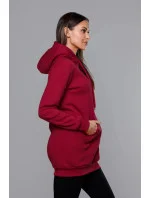 Dámska klokanie mikina vo vínovej bordovej farbe (YS10003-21)