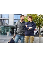 Daiber JN 839 Pracovná mikina z bio bavlny, s kapucňou, zips „1/4“ 02.0839 tmavá melírovaná Daiber JN 839 Pracovná mikina z bio bavlny, s kapucňou, zips „1/4“ 02.0839 tmavá melírovaná