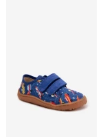 Dětské bačkůrky Barefoot Vesmírná loď Froddo Canvas G1700440-5 Modré
