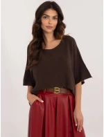 Jumper IT SW 0811.82P tmavohnedý