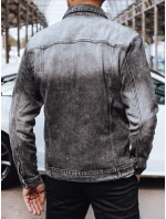 Pánska džínsová bunda čierna FashionStreet TX4696