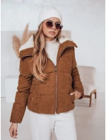 Dámska zimná manšestrová bunda TRENDYGLAM hnedá FashionStreet TY4360