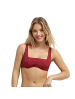 Dámske plavky DIM SWIMWEAR SHELL WIRED BRA - DIM - tmavo červená Dámske plavky DIM SWIMWEAR SHELL WIRED BRA - DIM - tmavo červená