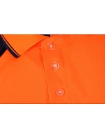Yoko HVJ 220 Hi-Vis Piqué Polo 79.J220, vysoká viditeľnosť, oranžová/námornícka modrá