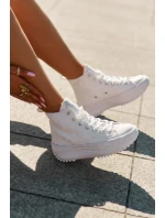 Wysokie Trampki Damskie Lee Cooper LCW-25-31-3461L Białe