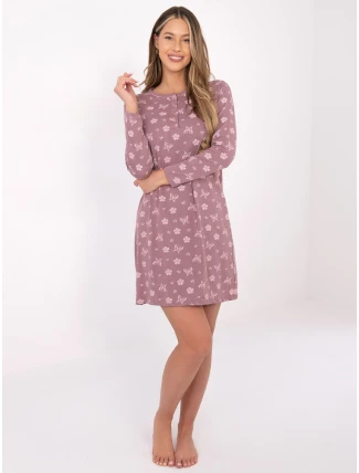 DU KN nočná košeľa FP 101.19 tmavoružová DU KN nočná košeľa FP 101.19 tmavoružová