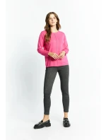 Dámsky sveter QNS0390-004 Dark Pink - Monnari Dámsky sveter QNS0390-004 Dark Pink - Monnari
