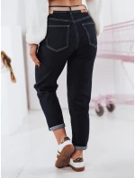 Dámske džínsové nohavice mom fit STRAIGHTY tmavomodré FashionStreet UY2390 Dámske džínsové nohavice mom fit STRAIGHTY tmavomodré FashionStreet UY2390