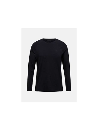 Termotričko PEAK PERFORMANCE Magic Crew Wool-blend Baselayer Men, čierne Termotričko PEAK PERFORMANCE Magic Crew Wool-blend Baselayer Men, čierne