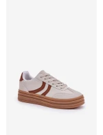 Stylowe Sneakersy Na Platformie Szare Doriwa