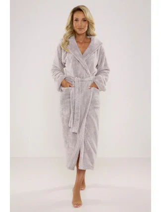 Dlhý dámsky župan s kapucňou 807 LUNA II