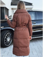 Dámsky prešívaný kabát CLOUTIQUE hnedý FashionStreet TY5462