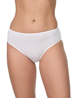 Dámske nohavičky s vysokým strihom 2 ks NUR DIE COTTON MIDISLIP 2x - NUR DIE - biela