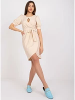 Šaty LK SK 508622.06P svetlo béžová