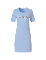 Dámska nočná košeľa 10231-130-2 modré a biele kvety - Pastunette