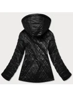 Čierna dámska prešívaná bunda (RQW-7009) Čierna dámska prešívaná bunda (RQW-7009)