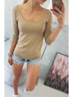 Ťavia blúzka s okrúhlym výstrihom Ťavia blúzka s okrúhlym výstrihom