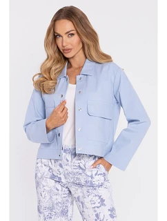 M909 Sako s klopami na gombíky - svetlomodré