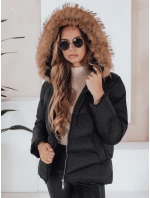 Dámska prešívaná bunda čierna FashionStreet TY5126 Dámska prešívaná bunda čierna FashionStreet TY5126