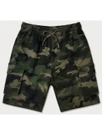 Pánske khaki šortky moro (8K282-29)