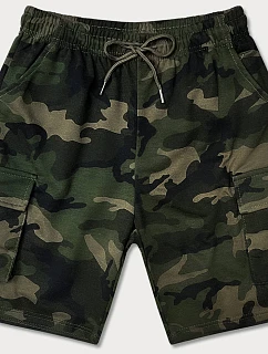 Pánske khaki šortky moro (8K282-29)