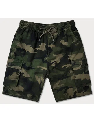 Pánske khaki šortky moro (8K282-29)