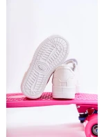 Dziecięce Buty Sportowe Na Rzepy Białe Elike