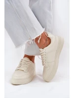 Sneakersy Damskie Big Star RR274A243 HI-POLY SYSTEM Beżowe