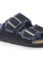 Birkenstock Arizona VL Shearling Midnight Insulated Žabky Suede Leather Narrow (1020583)