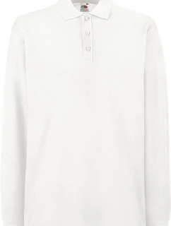 Fruit of the Loom Premium Polo LSL Piqué – polo s dlhým rukávom 16.3310 biela