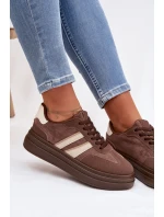 Dámské tenisky na platformě Hnědé Galleria