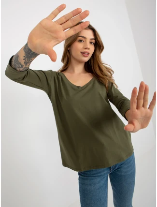 Blúzka EM BZ ES 21 609.10X khaki